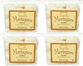 4x Trader Joe's Vanilla Meringues Cookies SHIPS FREE - Fat Free 7.75 ea 07/2024 - $36.45