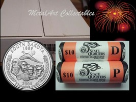 2006 South Dakota P &amp; D Official Us Mint Statehood Quarter Roll Set Unopened Box - £35.10 GBP