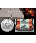 2006 SOUTH DAKOTA P &amp; D OFFICIAL US MINT STATEHOOD QUARTER ROLL SET UNOP... - $61.47 CAD