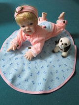 Moments Treasured Baby doll girl AUBREY blanket shaking head puppy NIB,6 x 11 - £56.82 GBP