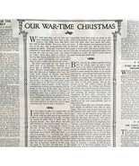 1917 World War 1 War Time Christmas Youth&#39;s Companion Full Page Article ... - $39.99