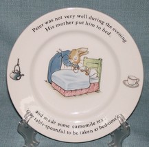 Wedgwood Peter Rabbit 7&quot; Childs Plate -Beatrix Potter Design-Made in England - £3.92 GBP