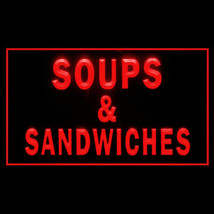 110177B Soup and sandwiches cafe Texture Tomatoes Bacon Display LED Ligh... - $21.99