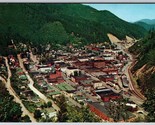 Aerial View Wallace ID Coeur d&#39; Alene Mining District UNP Chrome Postcar... - $6.88