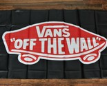 New Vans Off the Wall Banner Flag 3x5 Skateboard Surfing Shoes Garage St... - £12.59 GBP