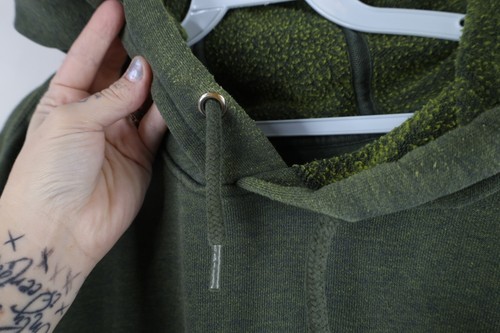 Vtg Carhartt Mens 2XL Faded Spell Out Box Logo Hoodie Sweatshirt Heather Green Item image 8