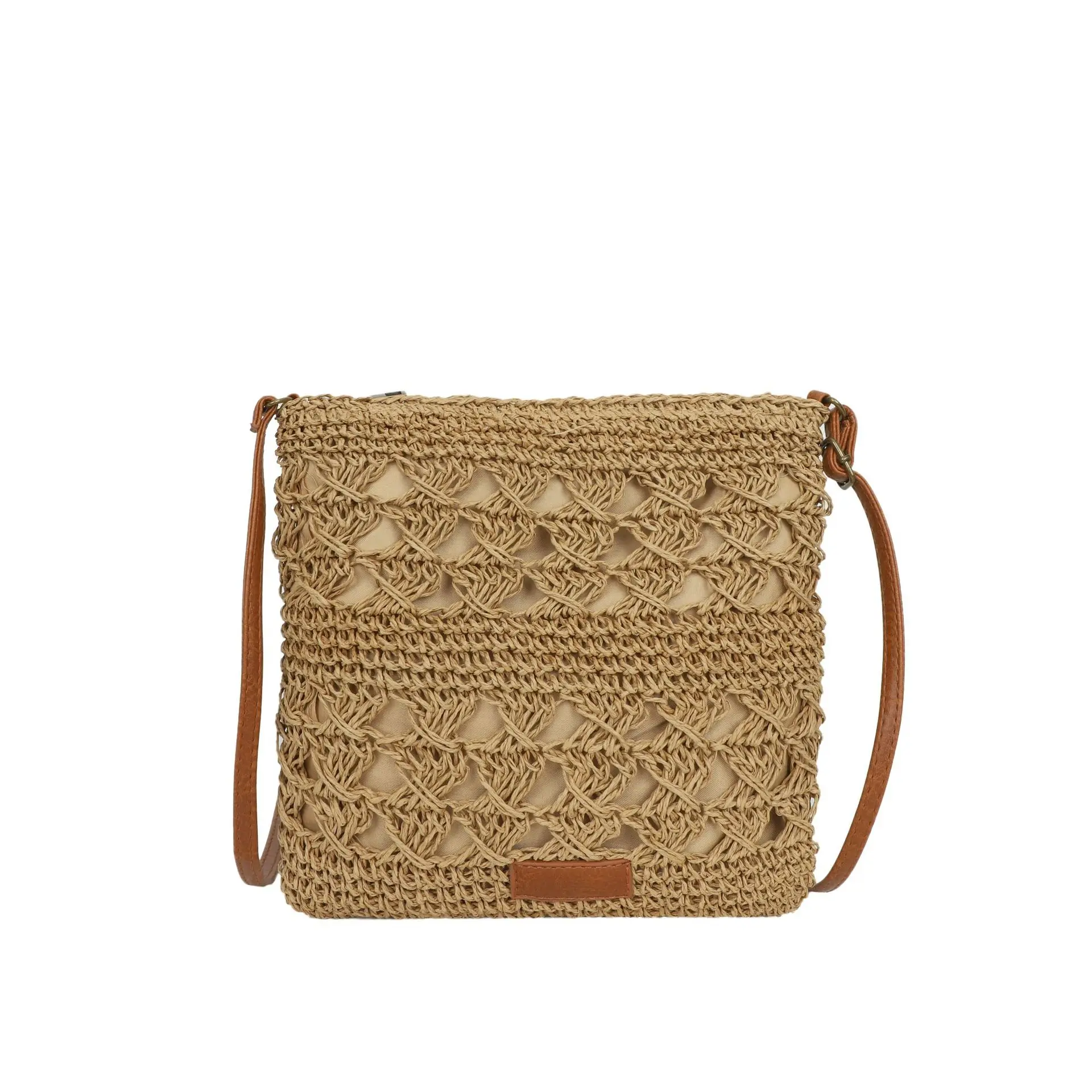 New Straw Woven Bag  Fashion Women&#39;s Bag 2023 New Holiday  Bag Solid Color Elega - $67.52