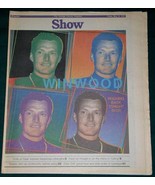 STEVE WINWOOD SHOW NEWSPAPER SUPPLEMENT VINTAGE 1991 - $24.99