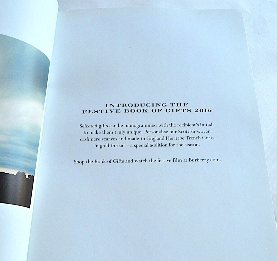 Burberry The Book Of Gifts 2016 Holiday Catalog Accessories Bags Monograms Item image 4
