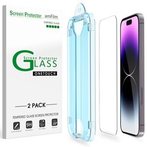 amFilm OneTouch Glass Screen Protector for iPhone 14 Pro 6.1 Inch 2022, ... - £15.16 GBP
