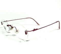 Jean Lafont M061 Eyeglasses Frames Pink Round Rimless Wire Lightweight 50-18-130 - £89.79 GBP