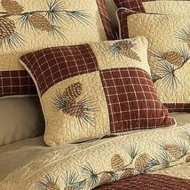 Pinecone Retreat Quilted Throw Pillow - $90.80