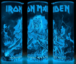 Glow in the Dark Iron Maiden Hallowed By Thy Name Heavy Metal Cup Mug Tu... - $22.72