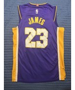 Nike Swingman Los Angeles Lakers LeBron James #23 Jersey Size 52 Purple - £23.46 GBP
