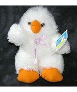 DANDEE THE BUNNY TRAIN STUFFED PLUSH FLUFFY WHITE EASTER DUCK CHICK PURP... - £33.69 GBP