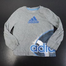 Adidas Toddler Baby Boy&#39;s 2T Go-To Gray Football Pullover Long Sleeve T-Shirt - £5.51 GBP