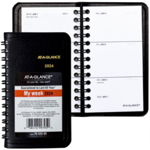 2024 At-A-Glance 70-035-05 Weekly Pocket Planner, 2-1/2 x 4-1/2&quot; - £12.61 GBP