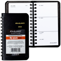 2024 At-A-Glance 70-035-05 Weekly Pocket Planner, 2-1/2 x 4-1/2&quot; - £12.58 GBP