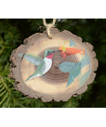 Hummingbird ornament/wall plaque, hand-painted to order - £51.95 GBP