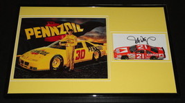 Michael Waltrip Signed Framed 11x17 Photo Display Pennzoil - £54.17 GBP