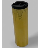 Starbucks Gold Stainless Steel Travel Tumbler With Black Lid 16 Oz Coffe... - $40.24 CAD
