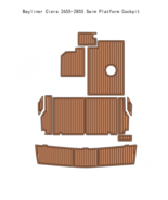 Bayliner Ciera 2655-2855 Swim Platform Cockpit Boat EVA Faux Teak Deck F... - $1,094.16 CAD