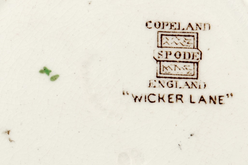 Copeland Spode Wicker Lane 5-5/8" Saucer 2/7519 England Item image 3