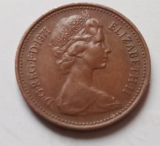 One new penny 1971. Coin of Her Majesty Queen Elizabeth II. - $932.50