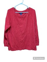 Chaps Shirt - Red Sequined Top, Textured  100% Cotton Woman&#39;s 2X  - £11.31 GBP