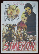 1960 Cimarron Original Movie Poster Western Film Anthony Mann Glenn Ford... - £44.97 GBP