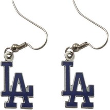 MLB L.A. Dodgers Ladies Team Logo Dangle Earrings - £11.63 GBP