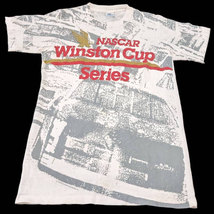 Nascar AOP Cal Cru Medium Single Stitch Tee T Shirt Vintage 1992 Made In... - £54.30 GBP