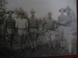 Vintage real Photo of a Group of Soldiers from Company G  Postcards 1914 - £6.05 GBP