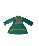 Vintage Toddler Girls Size 4 Sears Green Smocked Dress  - $546.40 MXN