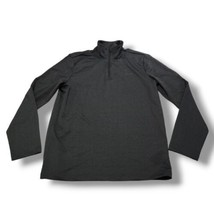 Calvin Klein Shirt Size Small Pullover Quarter Zip Up Mock Neck Activewear Black - £26.05 GBP