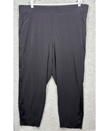 Athleta Womens Pants Sz 24 Black Relaxed Fit Workout Activewear - $23.64