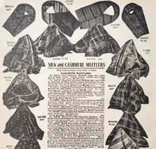 1900 Silk &amp; Cashmere Mufflers Advertisement Victorian Sears Roebuck 5.25... - $19.99