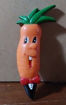 Vintage Large Anthropomorphic Vegetable Carrot Tuxedo 6&#39;&#39; Refridgerator ... - £9.75 GBP