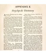 1919 Encyclopedic Dictionary Watches Clocks And Time Appendix Booklet E2G - $367.78 MXN