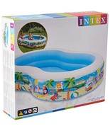 Intex 8.5ft x 5.25ft x 18in Swim Center Paradise Seaside Inflatable Kidd... - $81.28 CAD