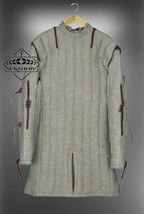 Medieval Quilted Gambeson Renaissance White Colour Gambeson - £92.65 GBP