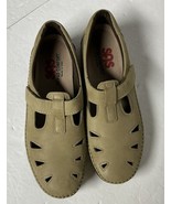 NEW SAS Roamer Sage (Beige) Leather Slip On Loafers W/ Strap &amp; Cut-Outs ... - $1,233.40 MXN