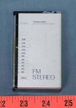 Vintage Toshiba RP-S5 Miniature FM Portable Radio dq - $39.59