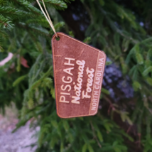 Pisgah National Forest Ornament Christmas North Carolina 3.75&quot; Wood Lase... - $18.80