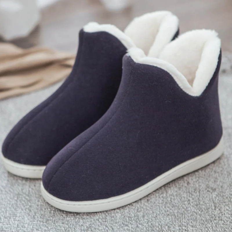 Girseaby Couples cute floor shoes unisex home boots cotton warm women&#39;s winter b - £150.80 GBP
