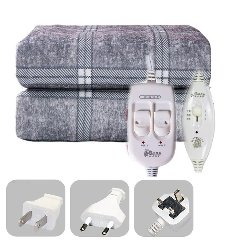 Electric Blanket 110-220v Thicker Heater Heated Blanket Mattress Thermostat - £41.50 GBP+