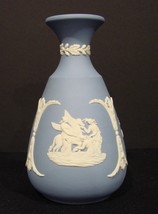 Wedgwood Blue Jasperware Bud-vase 5 Inches - £14.92 GBP