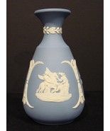 Wedgwood Blue Jasperware Bud-vase 5 Inches - $18.90