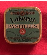 Vintage Advertising Sweden Lakepol Pastilles Throat Lozenges Metal Hinge... - $130.76 MXN