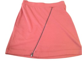 BCBG Generation Womens Mini skirt stretch Peachy Orange elastic waist Zipper M - £9.59 GBP